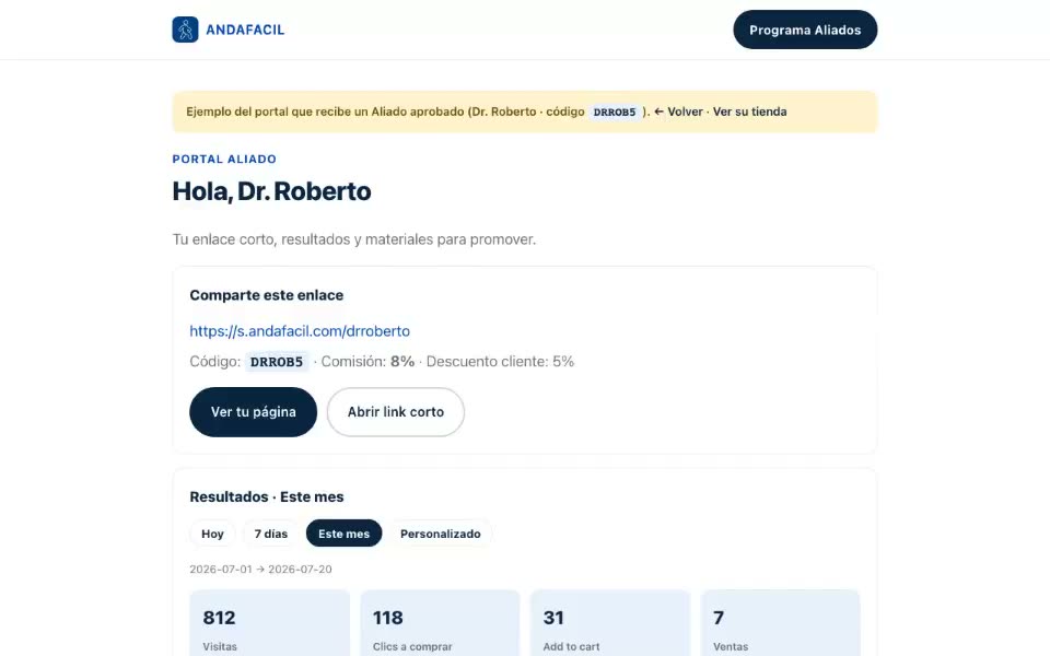 Portal de comisiones Aliado — demo