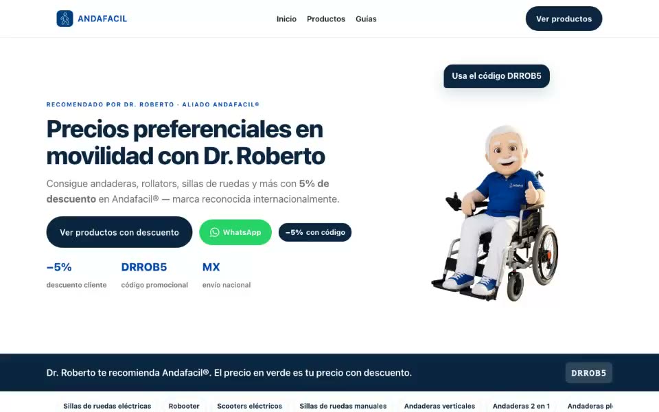 Página personalizada Aliado — demo Dr. Roberto