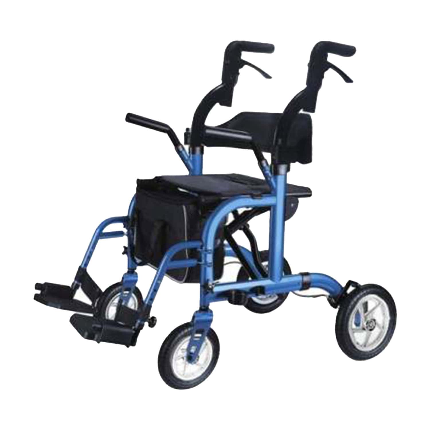 Andafacil® Andadera Para Adulto Con Asiento Y Ruedas 2 En 1 – Azul