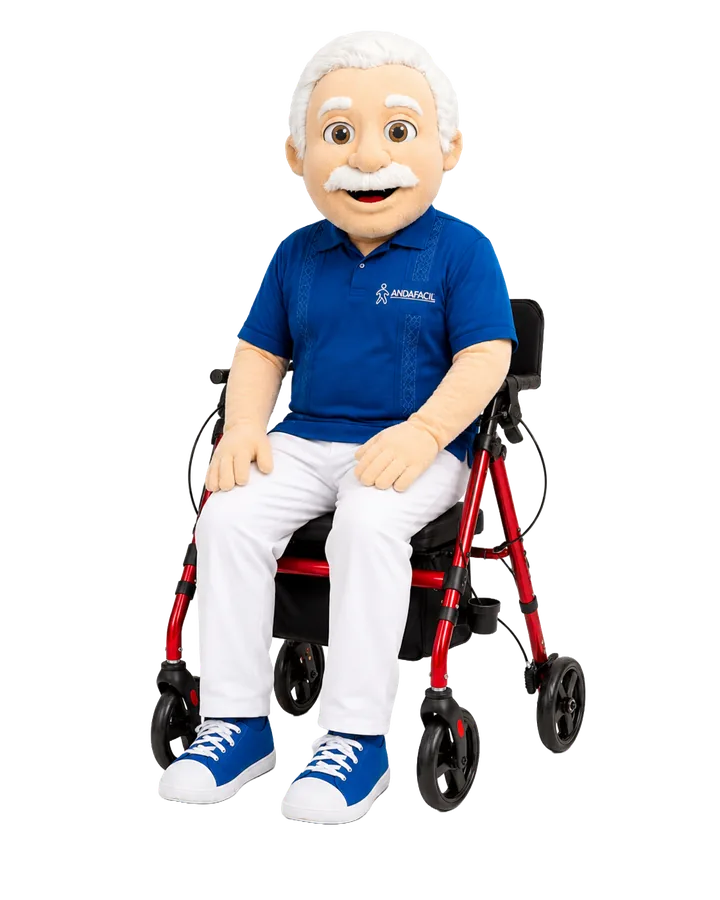 Don Andy en Rollator 2 en 1 Europeo Andafacil
